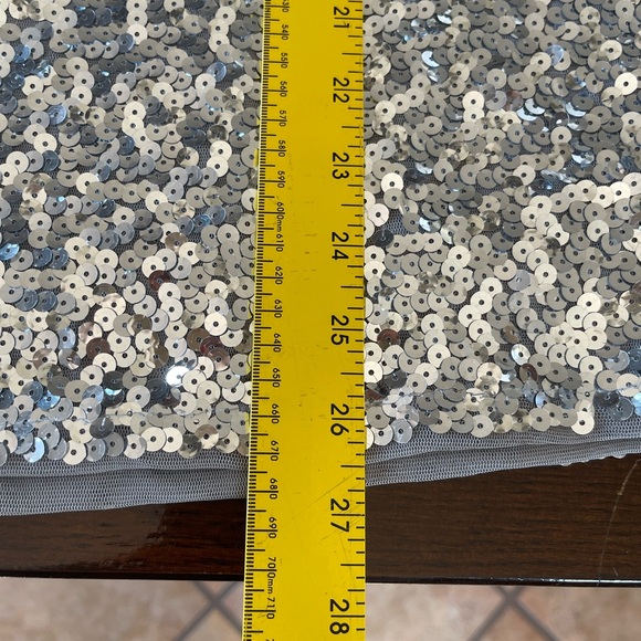 Anna-Kaci Silver Sequin Dress size M - Picture 7 of 7